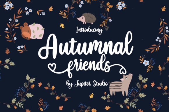 Autumnal Friends Font Poster 1