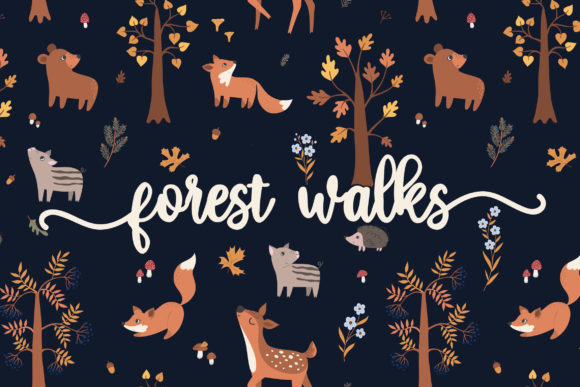 Autumnal Friends Font Poster 2