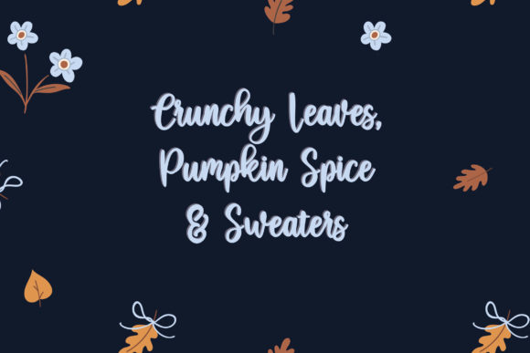 Autumnal Friends Font Poster 3
