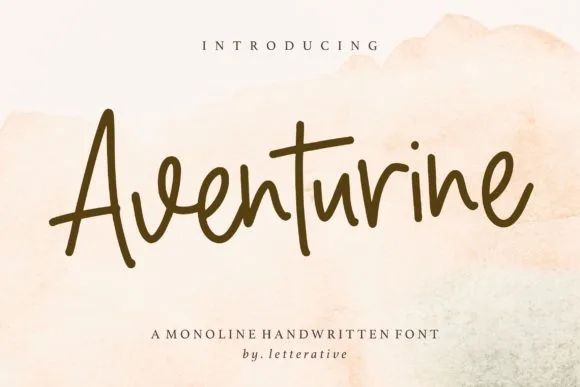 Aventurine Font Aventurine Font Poster 1