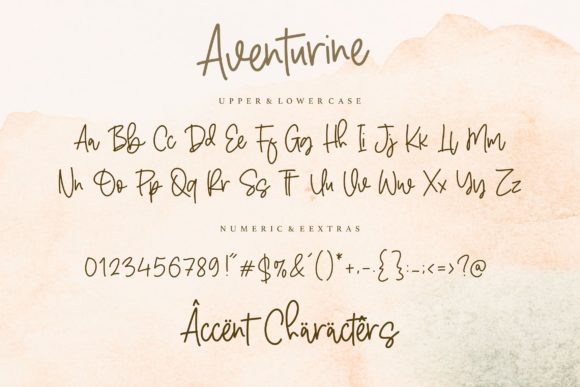 Aventurine Font Poster 6