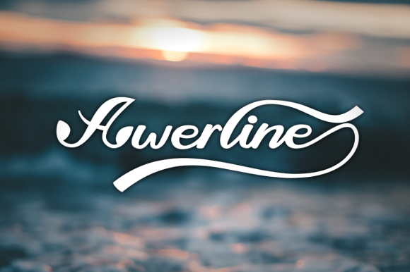 Awerline Font Poster 1