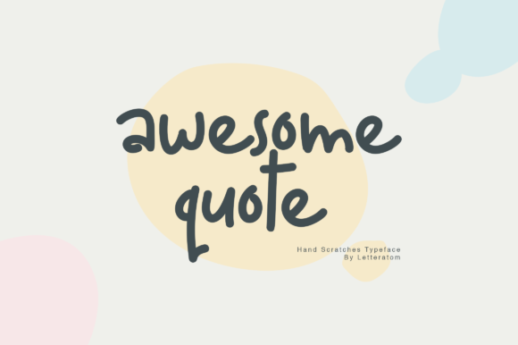 Awesome Quote Font Poster 1