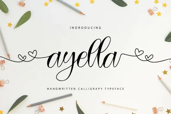 Ayella Font Ayella Font Poster 1