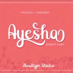 Ayesha Font Poster 1