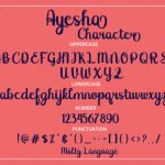 Ayesha Font Poster 7