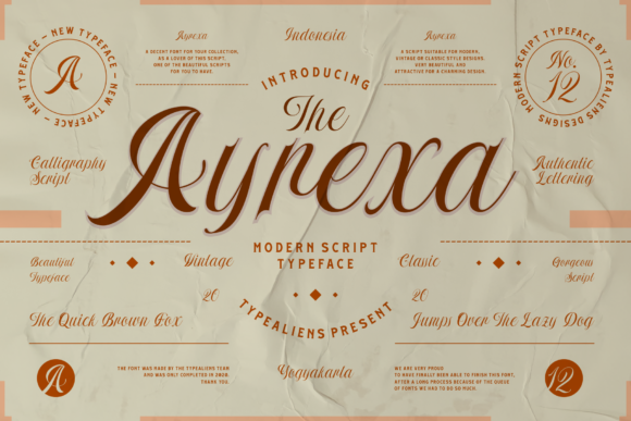 Ayrexa Font Poster 1