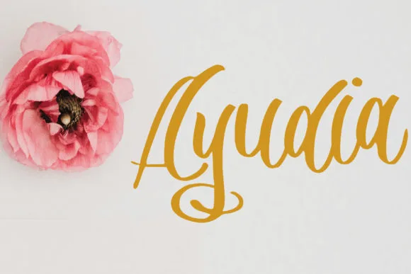 Ayudia Font Ayudia Font Poster 1