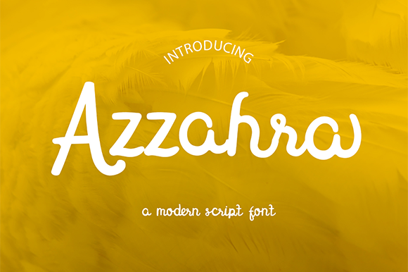 Azzahra Font Poster 1