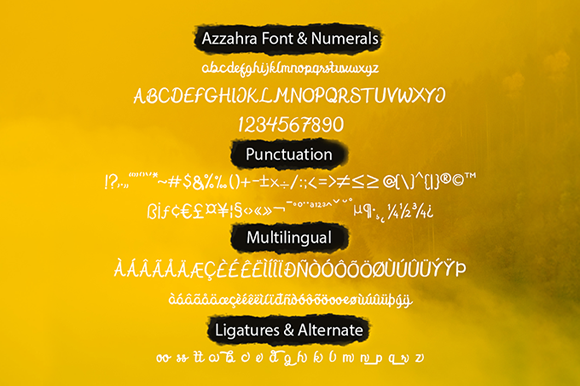 Azzahra Font Poster 2