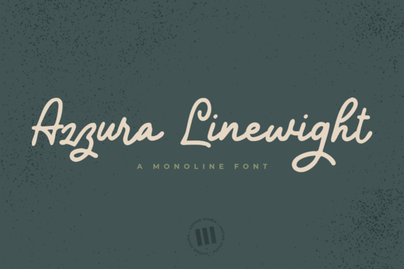 Azzura Lineweight Font Poster 1