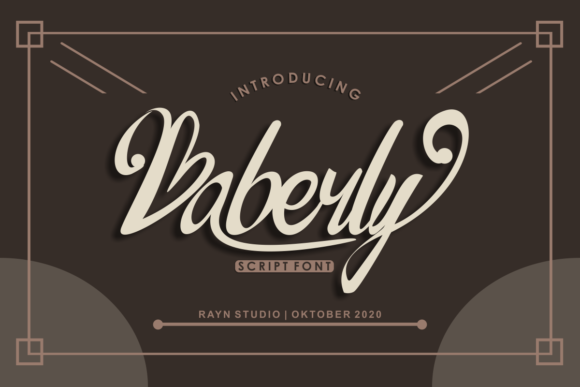 Baberly Font Poster 1