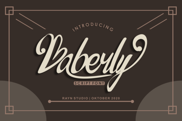 Baberly Font Baberly Font Poster 1