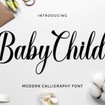 Baby Child Font Poster 1