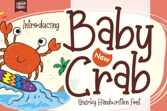 Baby Crab Font Poster 1