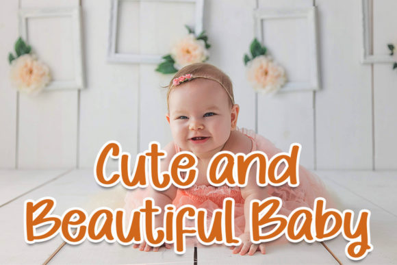 Baby Cute Font Poster 4