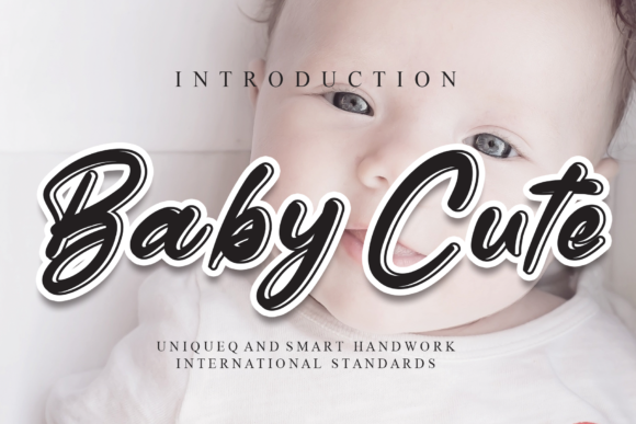 Baby Cute Font Poster 1