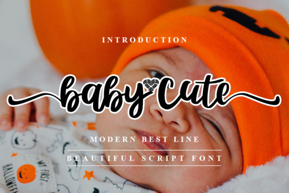 Baby Cute Font Poster 1