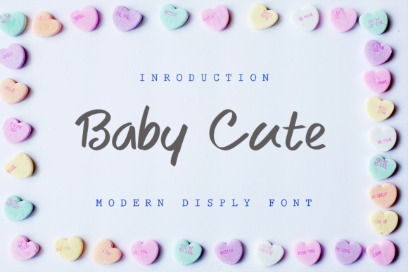 Baby Cute Font Poster 1