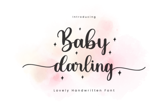 Baby Darling Font Poster 1