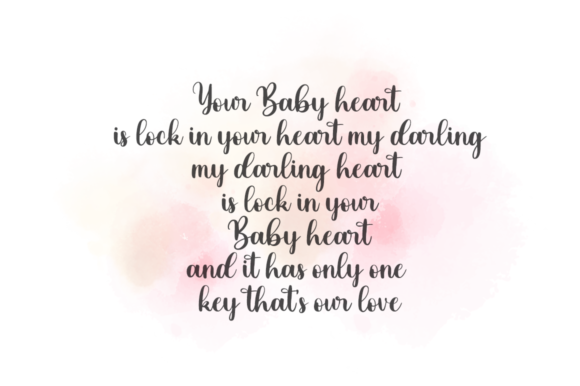 Baby Darling Font Poster 2