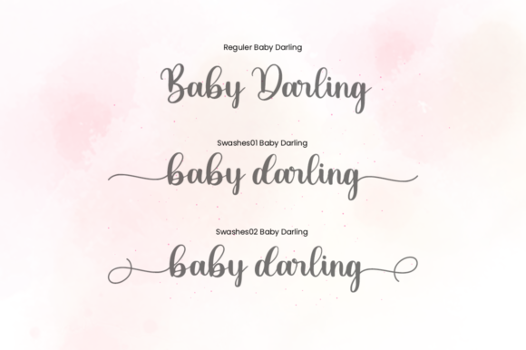 Baby Darling Font Poster 8