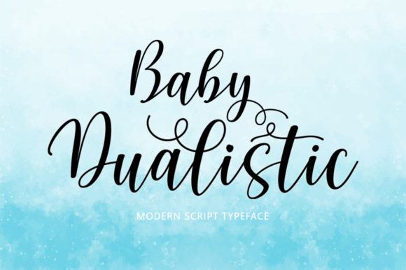 Baby Dualistic Font Poster 1