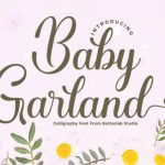 Baby Garland Font Poster 1