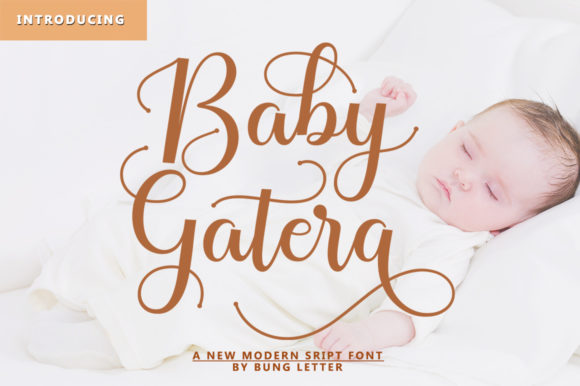 Baby Gatera Font Poster 10