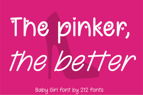 Baby Girl Font Poster 2