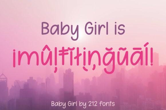Baby Girl Font Poster 12