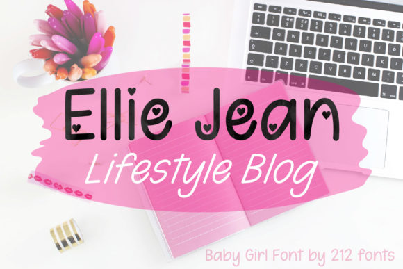 Baby Girl Font Poster 5