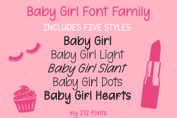 Baby Girl Font Poster 6