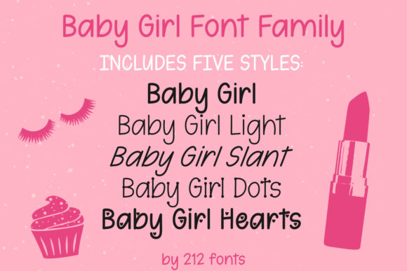 Baby Girl Font Poster 6