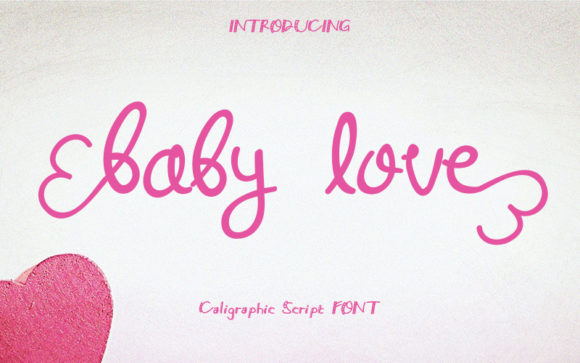 Baby Love Font Poster 1