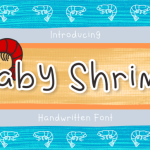 Baby Shrimp Font Poster 1