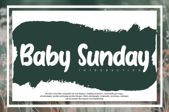 Baby Sunday Font
