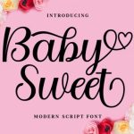 Baby Sweet Font Poster 1