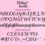 Baby Sweet Font Poster 6