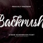 Backrush Font Poster 1