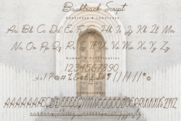 Backtrack Script Font Poster 12