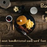 Bacon and Eggs Font Poster 1