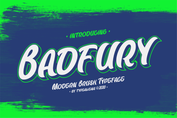 Badfury Font Poster 1