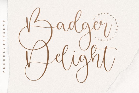 Badger Delight Font Poster 1