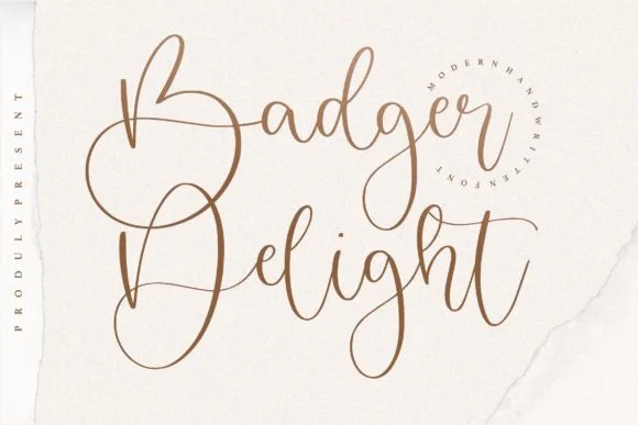 Badger Delight Font Badger Delight Font Poster 1