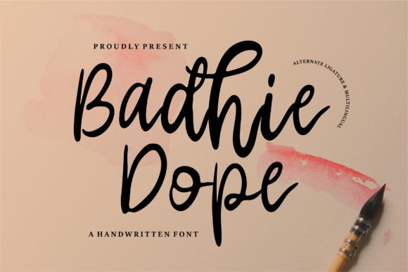 Badhie Dope Font Poster 1