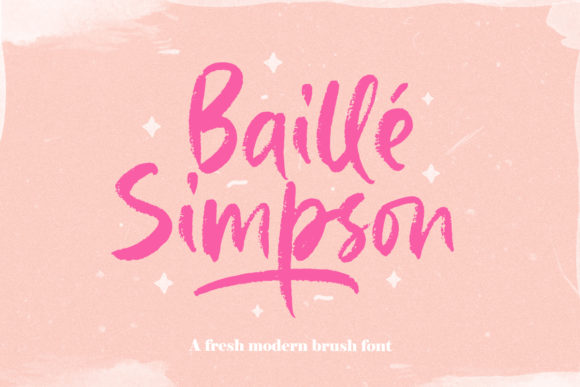 Baille Simpson Font Poster 1