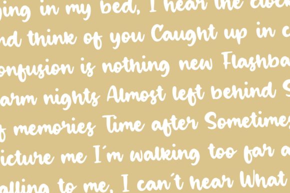 Baked Almond Font Poster 7
