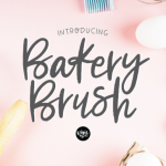 Bakery Brush Font Poster 1