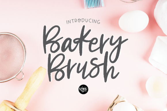 Bakery Brush Font Poster 1
